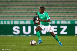 Lucas Gourna-Douath, le jeune milieu de terrain défensif de l'AS Saint-Etienne.