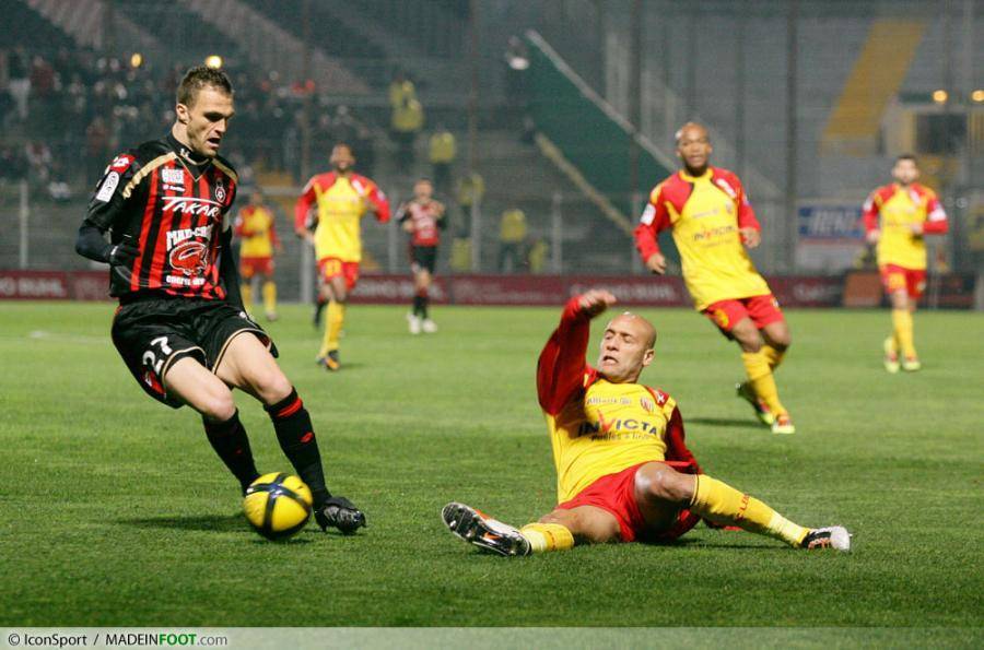 Julien Sablé sous le maillot de l'OGC Nice