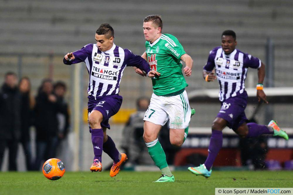 Tabanou (ASSE) s'est blessé face à son ancien club du TFC.