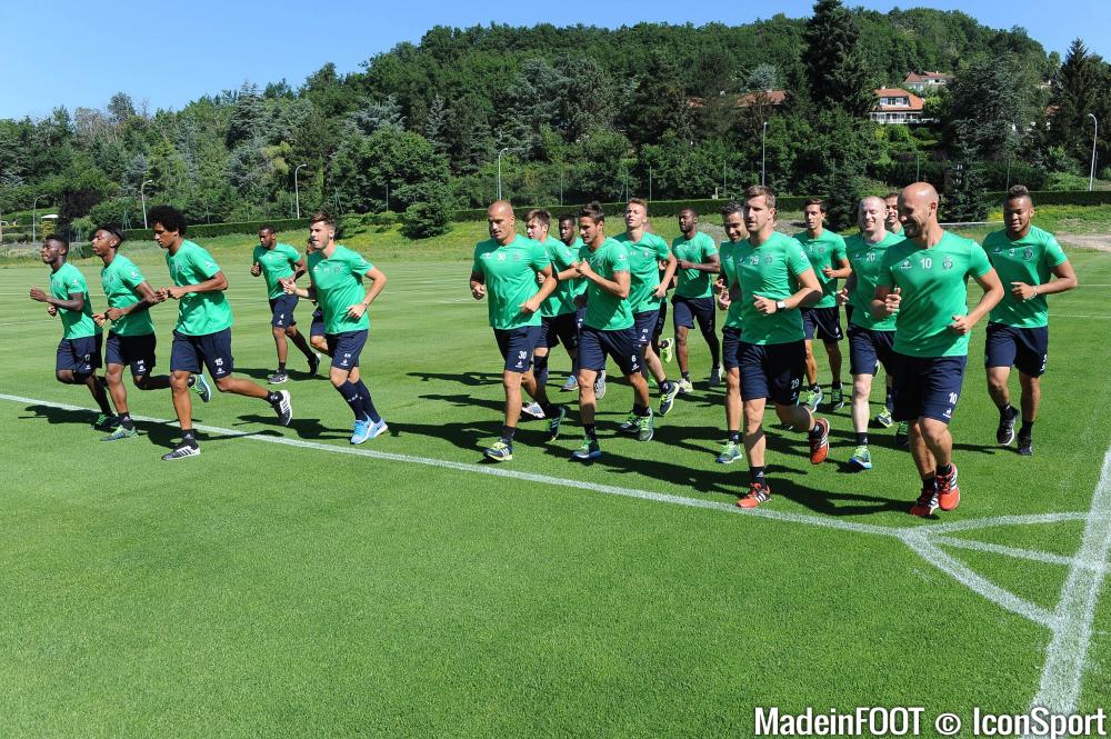Le groupe professionnel de l'ASSE s'est entraîné, ce jeudi, du côté de l'Etrat