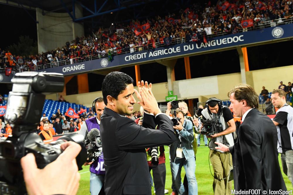 Nasser Al-Khelaïfi était satisfait après la victoire face à l'ASSE (1-3), hier soir.