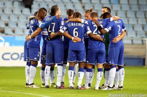 Le groupe du SC Bastia pour la réception de l'ASSE.
