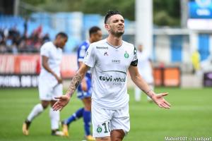 Rémy Cabella et les Verts se sont inclinés hier à Troyes.
