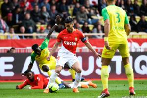 Radamel Falcao (AS Monaco) a repris l'entraînement collectif, ce jeudi.