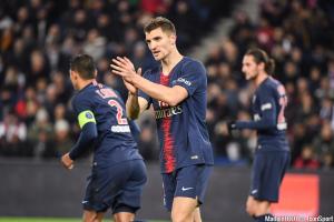 Thomas Meunier (PSG) ratera le déplacement à Saint-Etienne, dimanche soir.