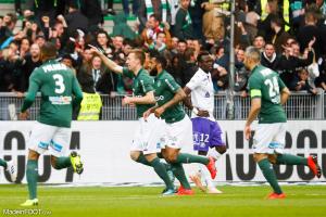 Robert Beric, l'attaquant de l'AS Saint-Etienne.