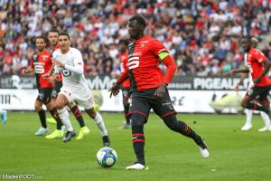 M'Baye Niang, l'attaquant du Stade Rennais FC.