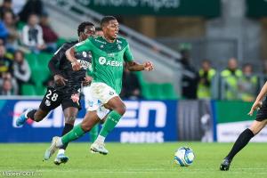 Zaydou Youssouf, le milieu de terrain de l'AS Saint-Etienne.