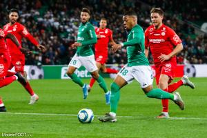 Arnaud Nordin, l'ailier de l'AS Saint-Etienne.