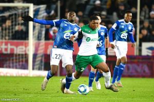 Zaydou Youssouf, le milieu de terrain de l'AS Saint-Etienne.
