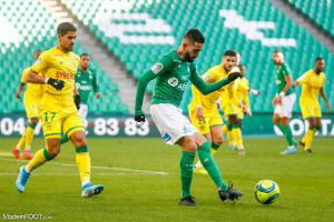 Ryad Boudebouz, le milieu de terrain offensif de l'AS Saint-Etienne.