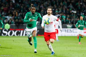 Charles Abi, l'attaquant de l'AS Saint-Etienne.