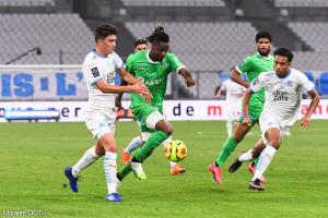 Charles Abi, l'attaquant de l'AS Saint-Etienne.