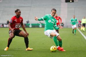 Romain Hamouma, l'attaquant de l'AS Saint-Etienne.