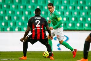 Romain Hamouma, l'attaquant de l'AS Saint-Etienne.