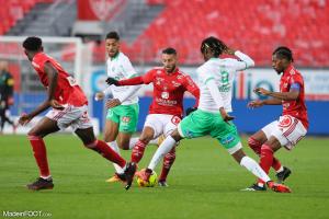 Charles Abi, l'attaquant de l'AS Saint-Etienne.