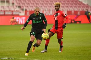 Wahbi Khazri, l'attaquant de l'AS Saint-Etienne.