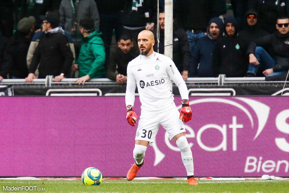 Jessy Moulin, le gardien de but de l'AS Saint-Etienne.