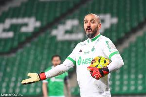 Jessy Moulin, le gardien de but de l'AS Saint-Etienne.
