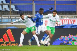 Aïmen Moueffek, le milieu de terrain de l'AS Saint-Etienne.