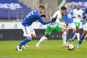Arnaud Nordin, l'ailier de l'AS Saint-Etienne.