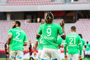 Charles Abi, l'attaquant de l'AS Saint-Etienne.