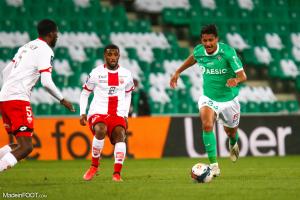 Aïmen Moueffek, le milieu de terrain de l'AS Saint-Etienne.